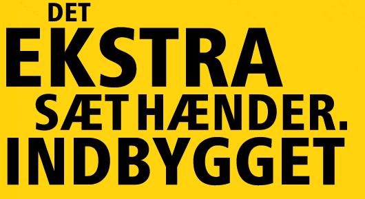 DET EKSTRA SÆT HÆNDER. INDBYGGET